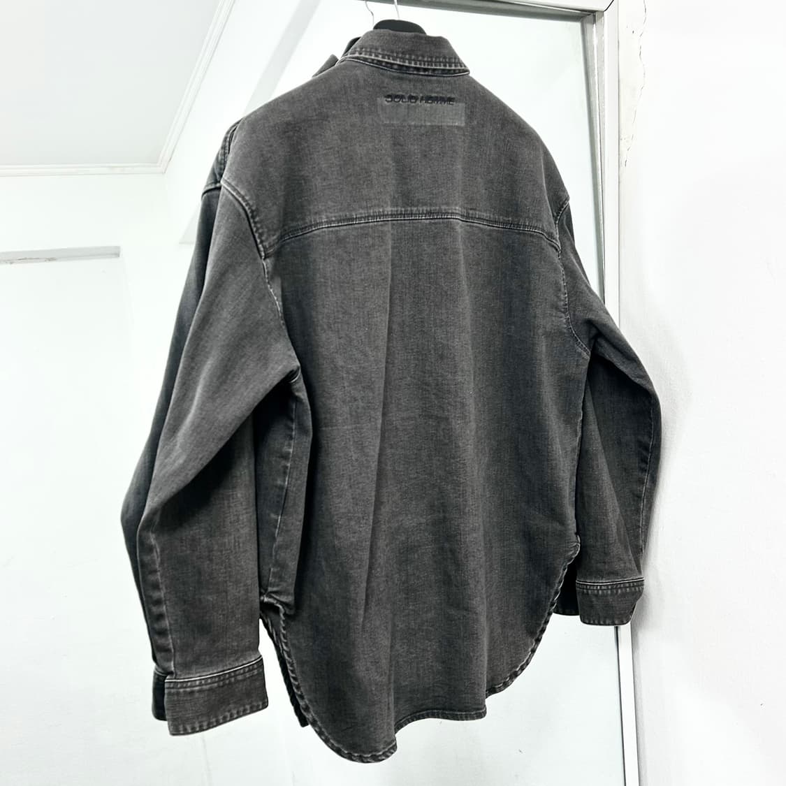 솔리드옴므 흑청 오버 셔츠 자켓 상품이미지5