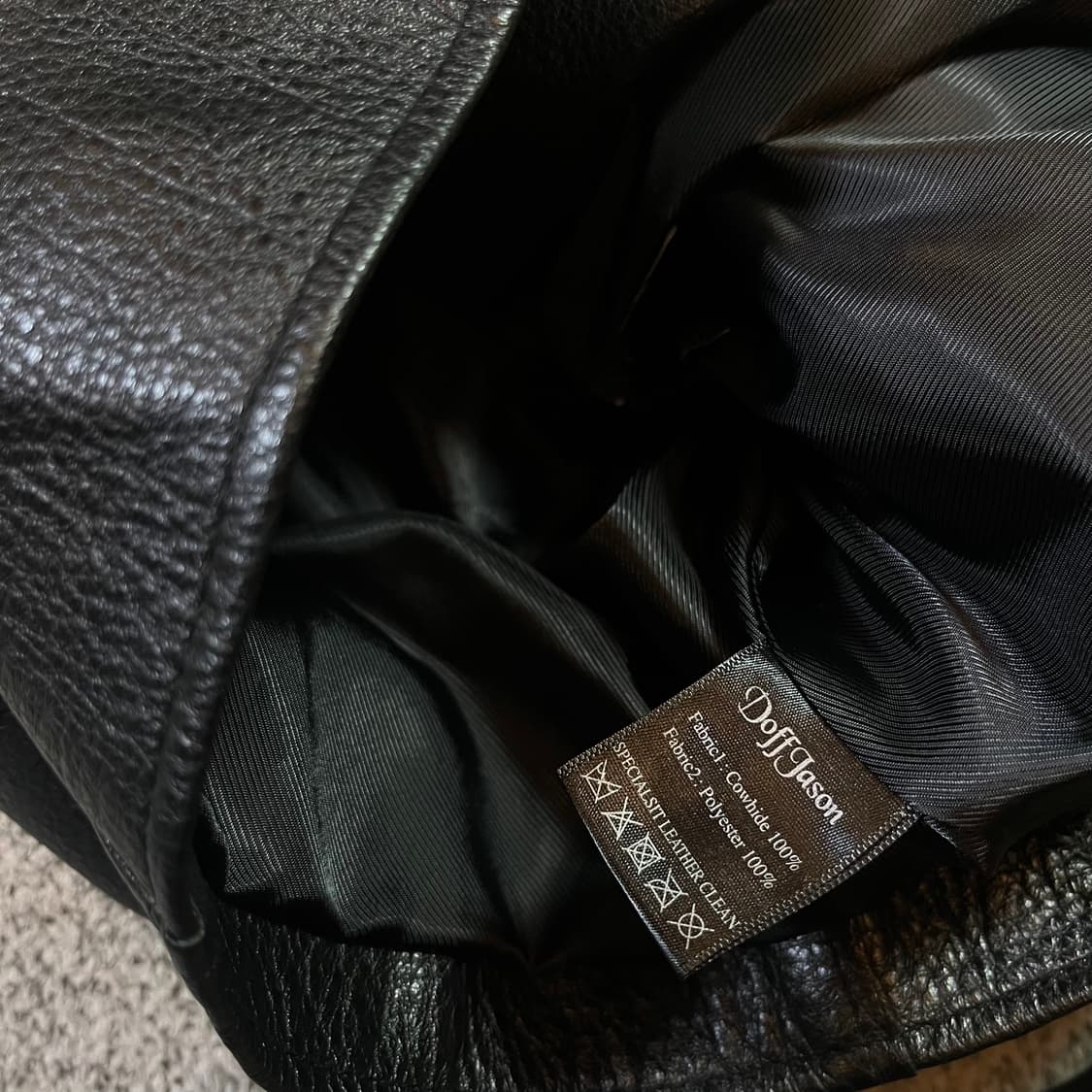 도프제이슨 소가죽 라이더 자켓  상품이미지4