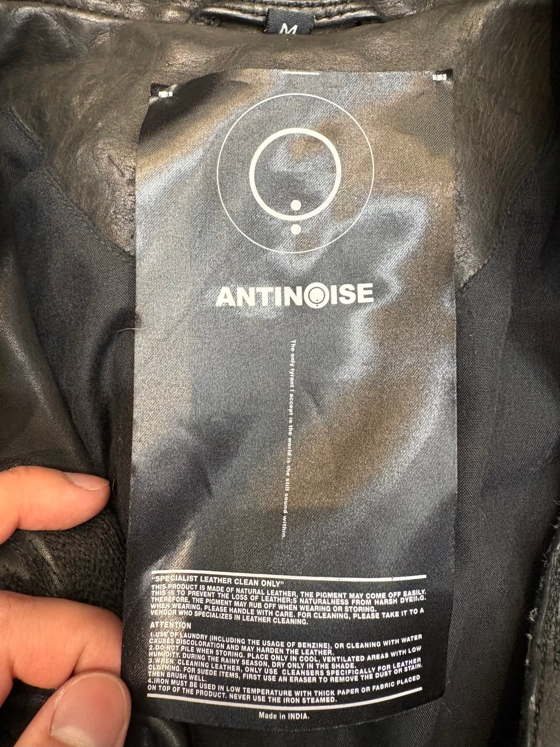 안티노이즈 레더 자켓 상품이미지7