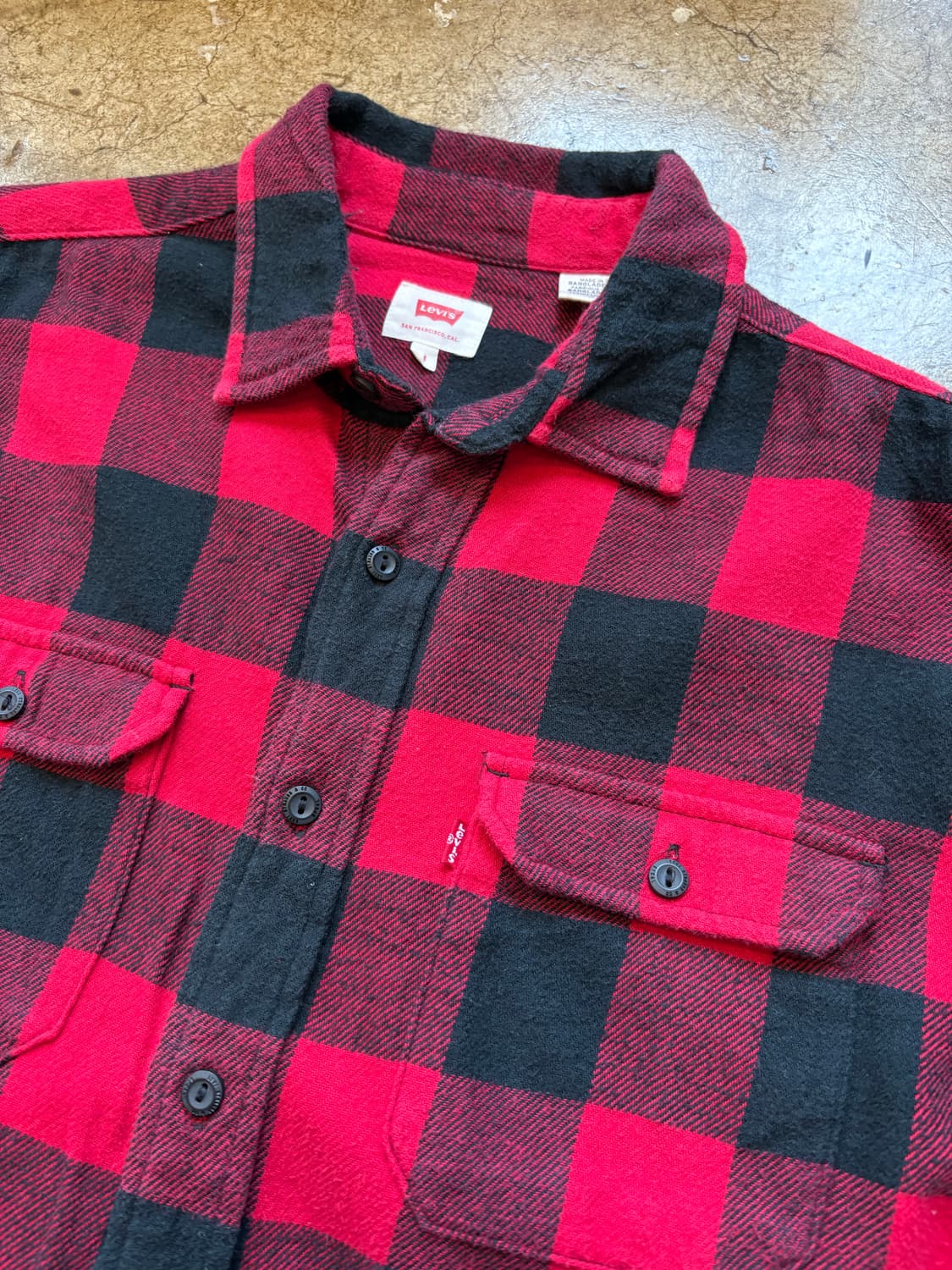 리바이스 타탄 체크 플란넬 셔츠 상품이미지3