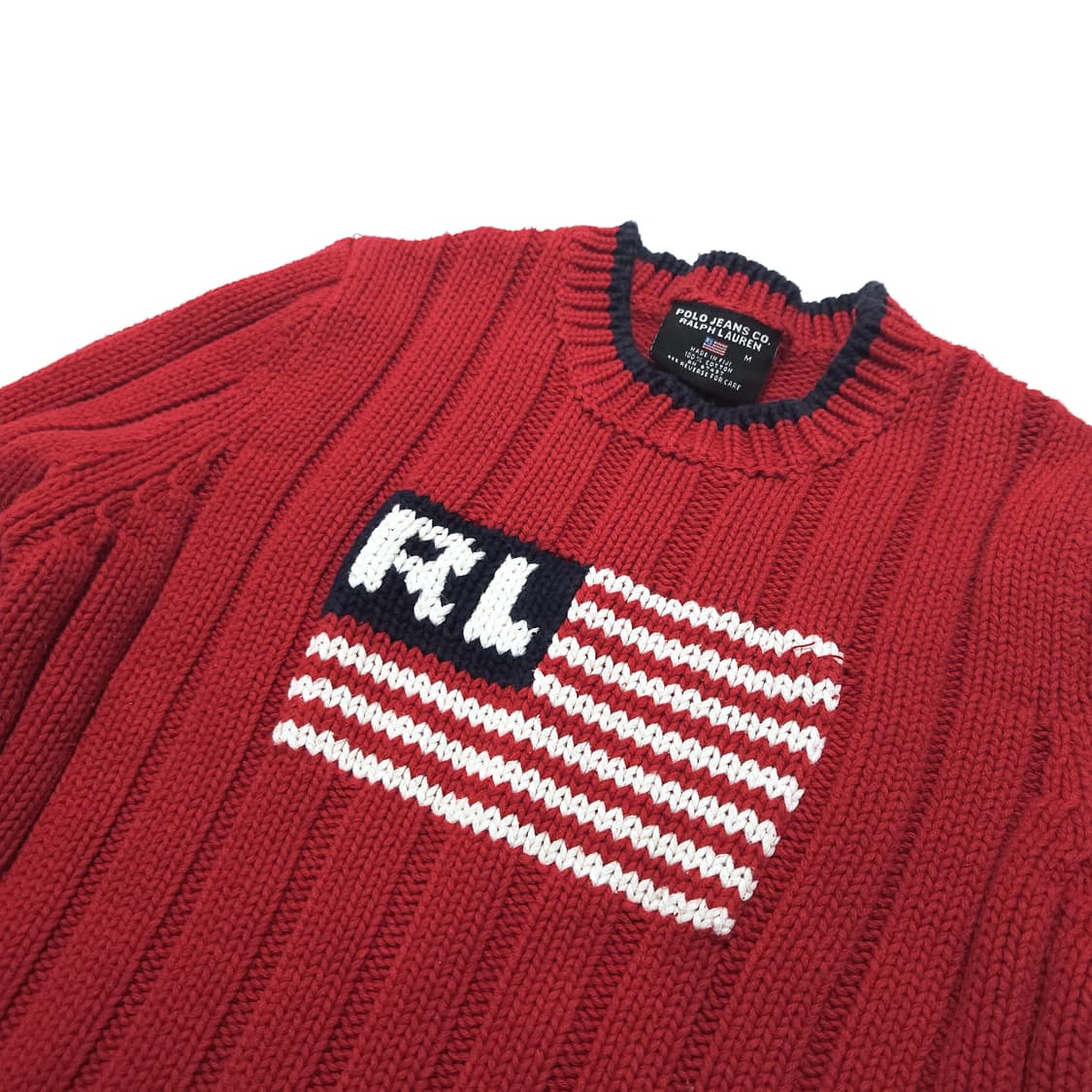 폴로 진스 랄프로렌 우먼 성조기 붙핏 니트 스웨터 상품이미지5