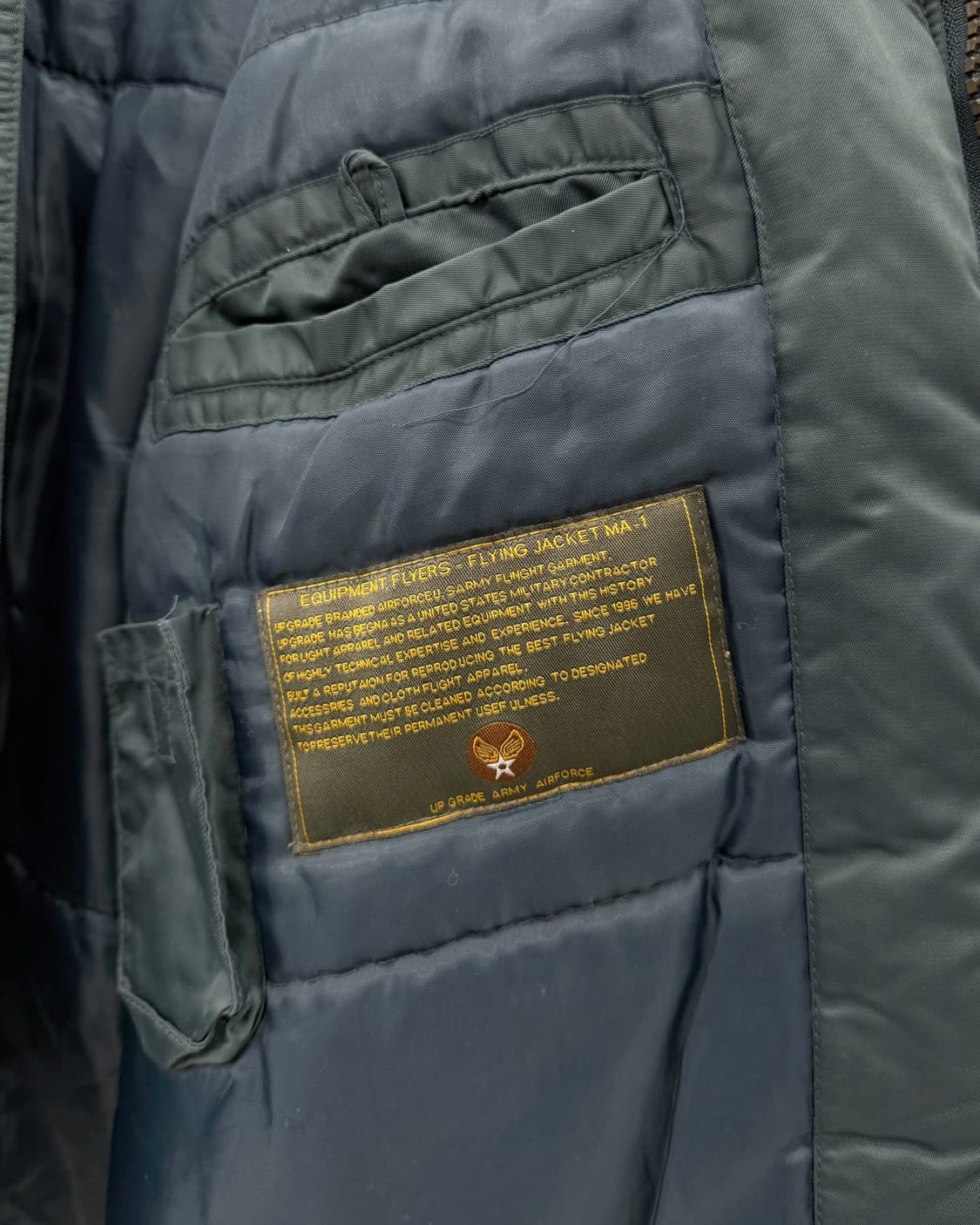 Up Grade TYPE CWU-45P 플라이트 자켓 상품이미지8