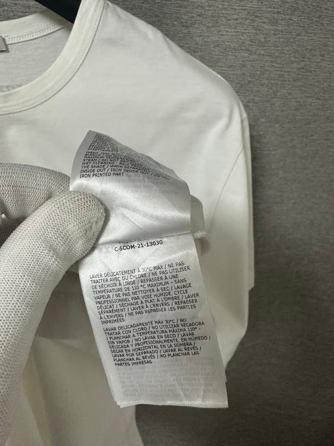 몽클레어 빅로고 프린팅 반팔 화이트 (XL) 상품이미지6