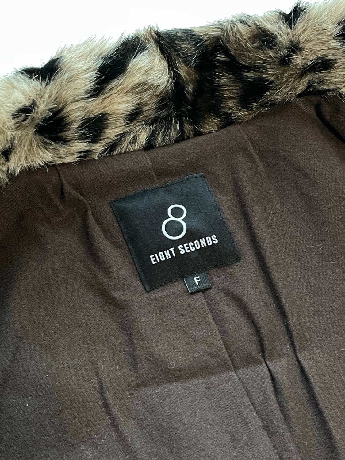 에잇세컨즈 8 Seconds 레오파드 에코 퍼 자켓 코트 상품이미지3