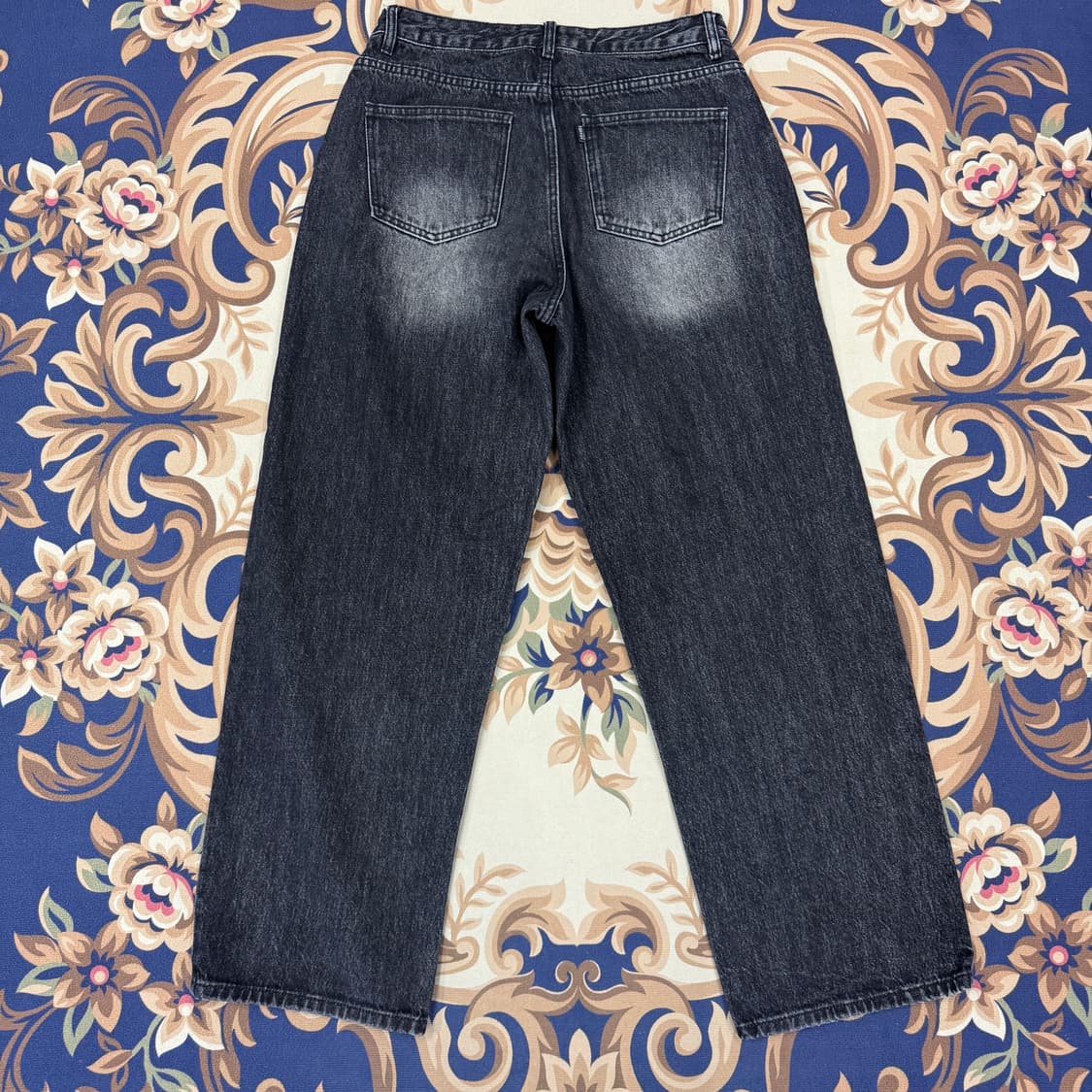 (L)토피 TOFFEE 흑청 와이드 데님팬츠 상품이미지4