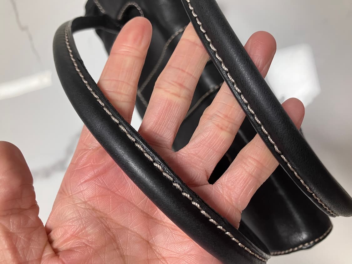 Y2K 빈티지  블랙 이스트웨스트 토트백 상품이미지4