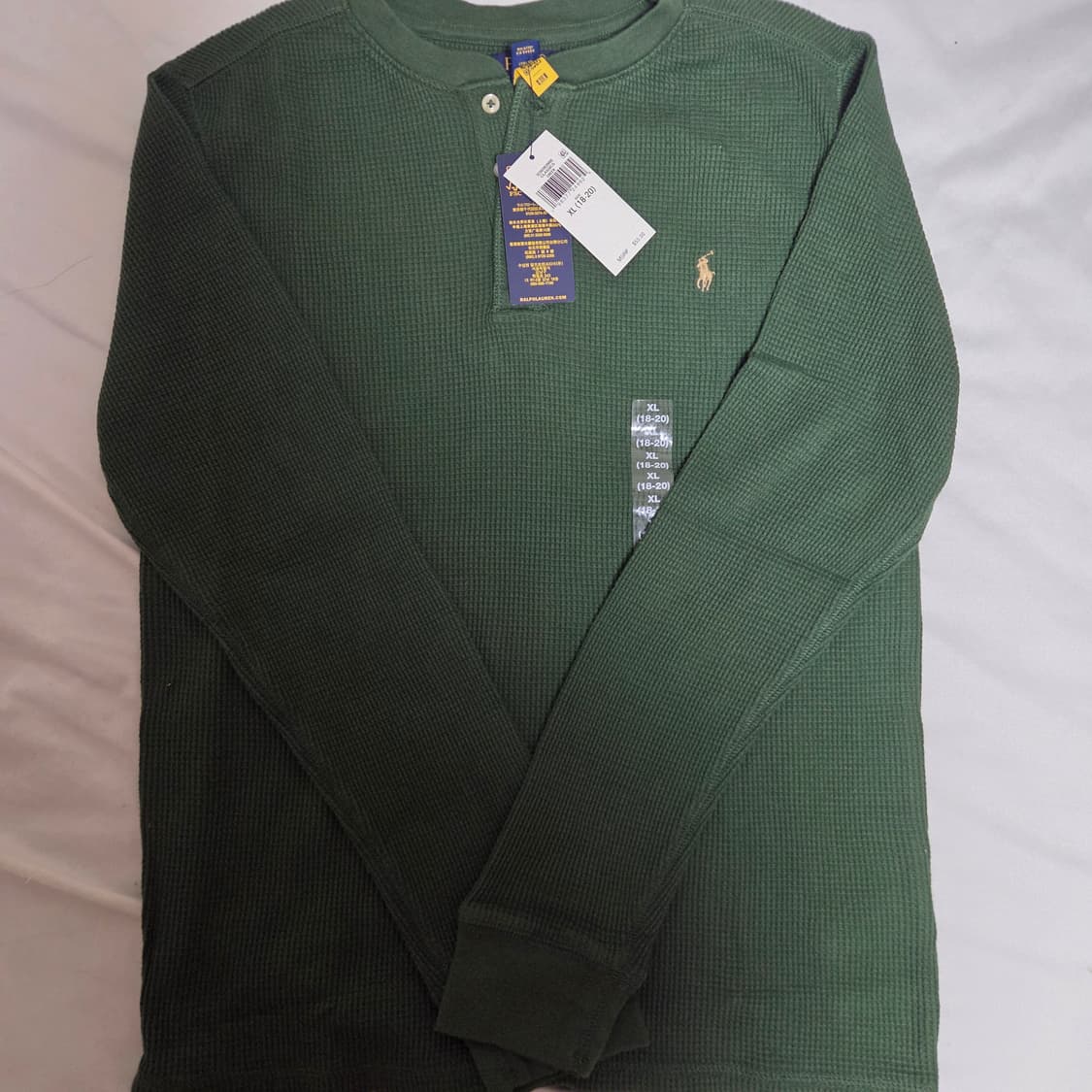 폴로 랄프로렌 [보이즈] 헨리넥 셔츠 새상품 여성 55-66 사이즈 상품이미지3