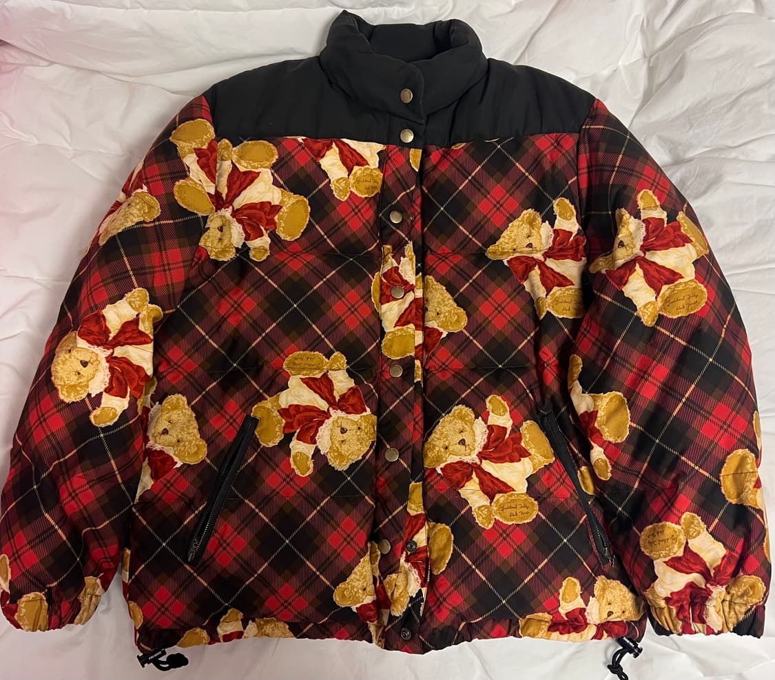 핑크하우스 레드 테디베어 패딩 다운 상품이미지1