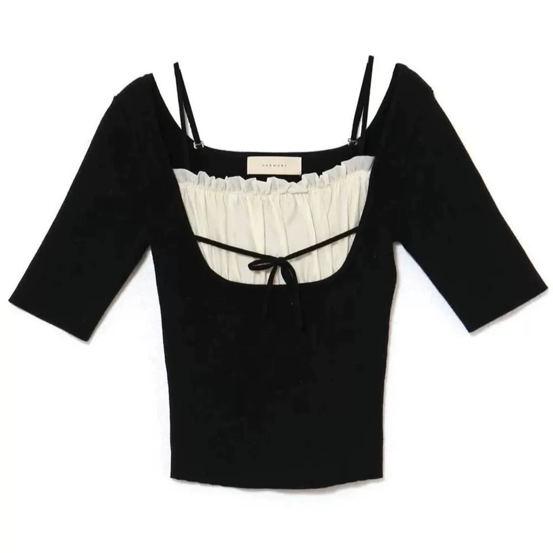 앤드마리 스나계 레이스 프릴 니트 상품이미지3