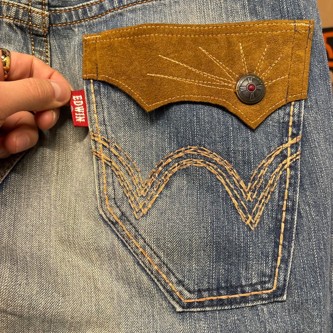 에드윈 XV 빈티지 라인 익스클루시브 네이티브 웨스턴 데님 팬츠 N76 상품이미지7