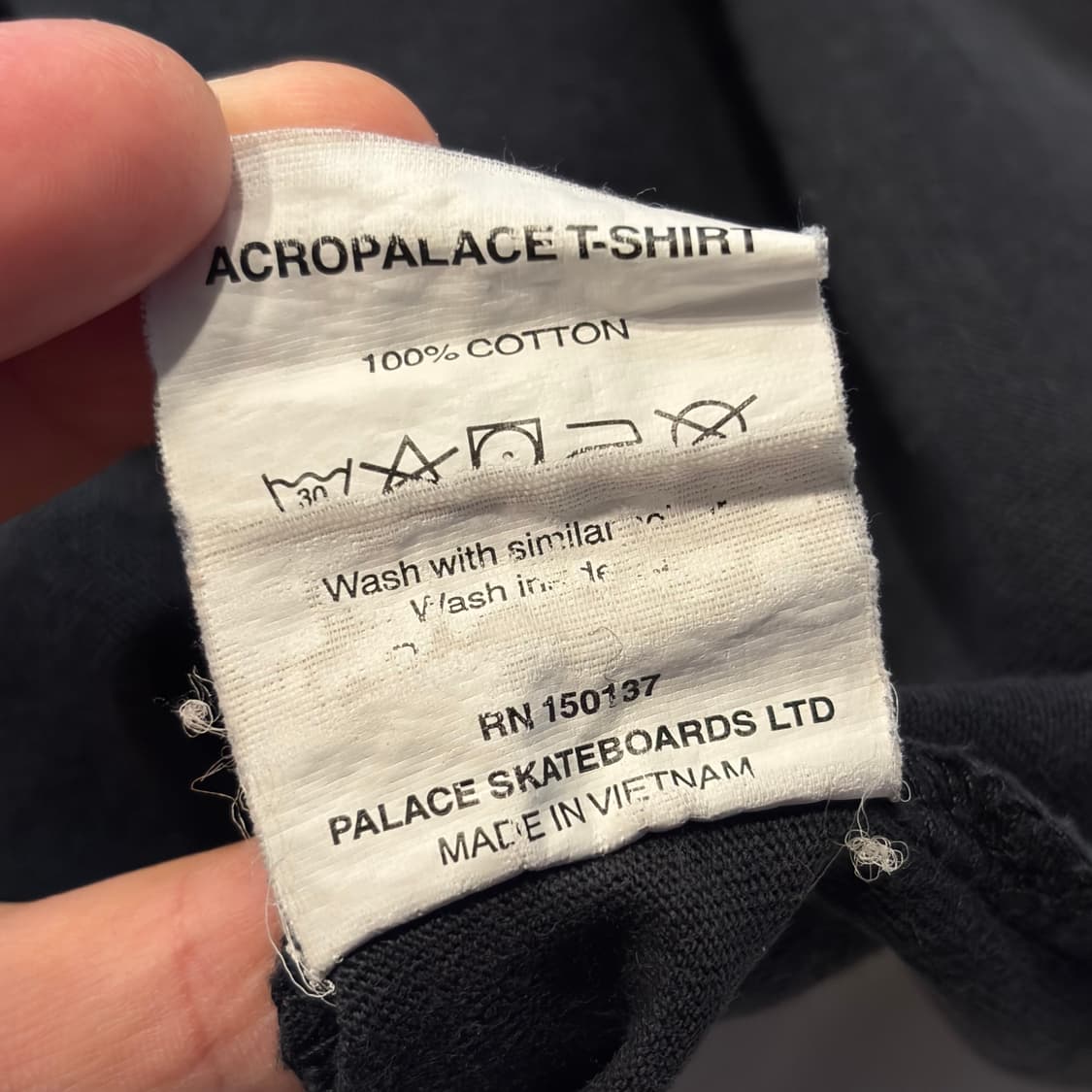 [XL] 19ss 팔라스 아크로팔라스 반팔 티셔츠 블랙 D308 상품이미지8