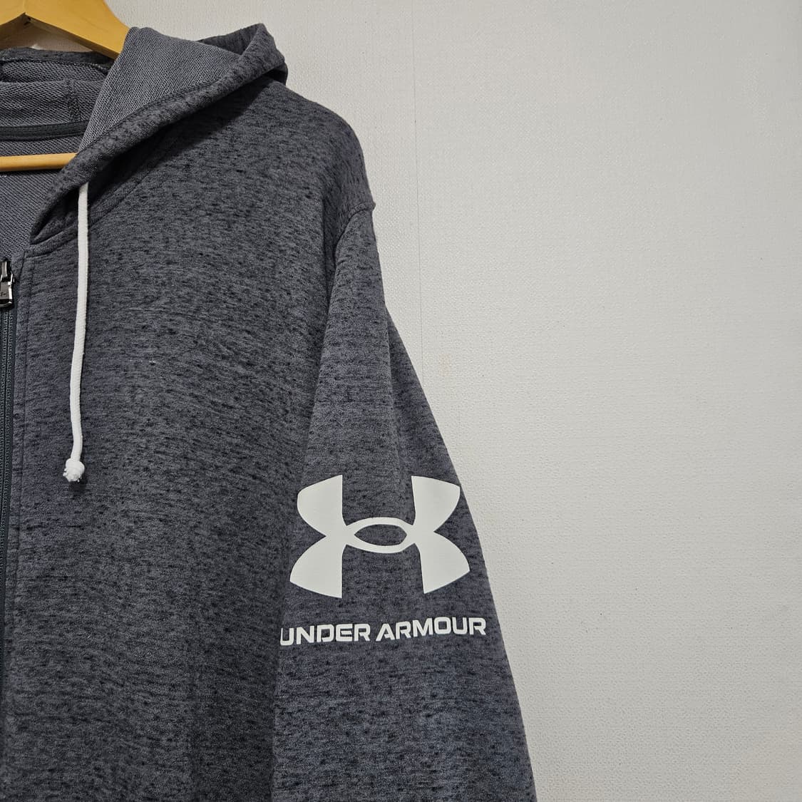3XL 언더아머 후드집업 빅사이즈 다크그레이 상품이미지2
