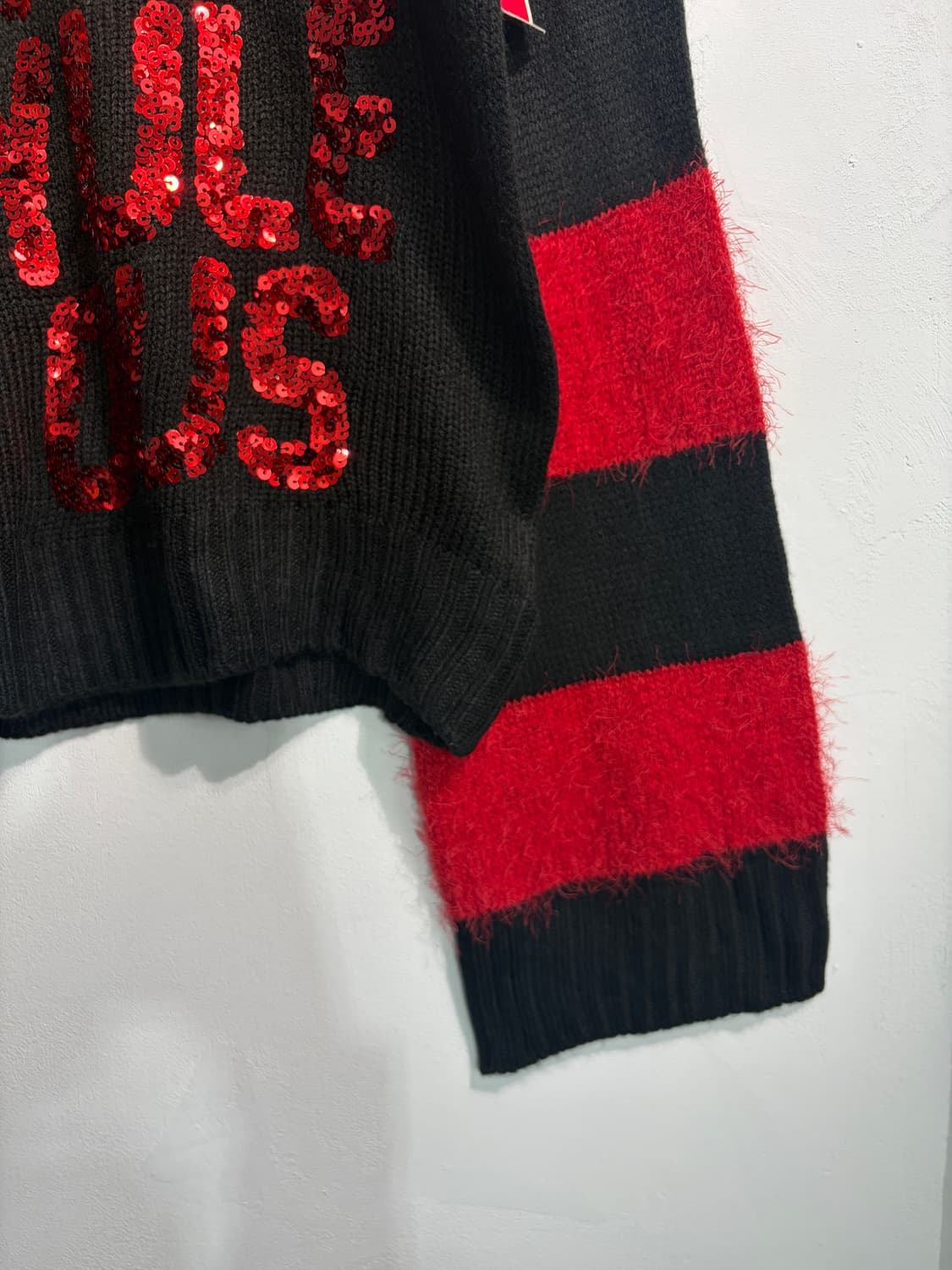 (새상품) U.S.A. 크리스마스 어글리니트 방울&스팽글 어글리스웨터 상품이미지6