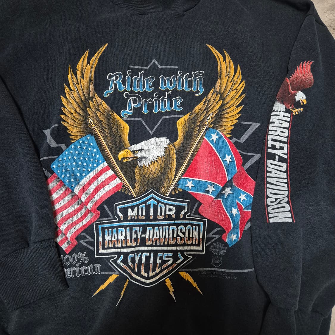 80s 할리데이비슨 스웻 xl 상품이미지2