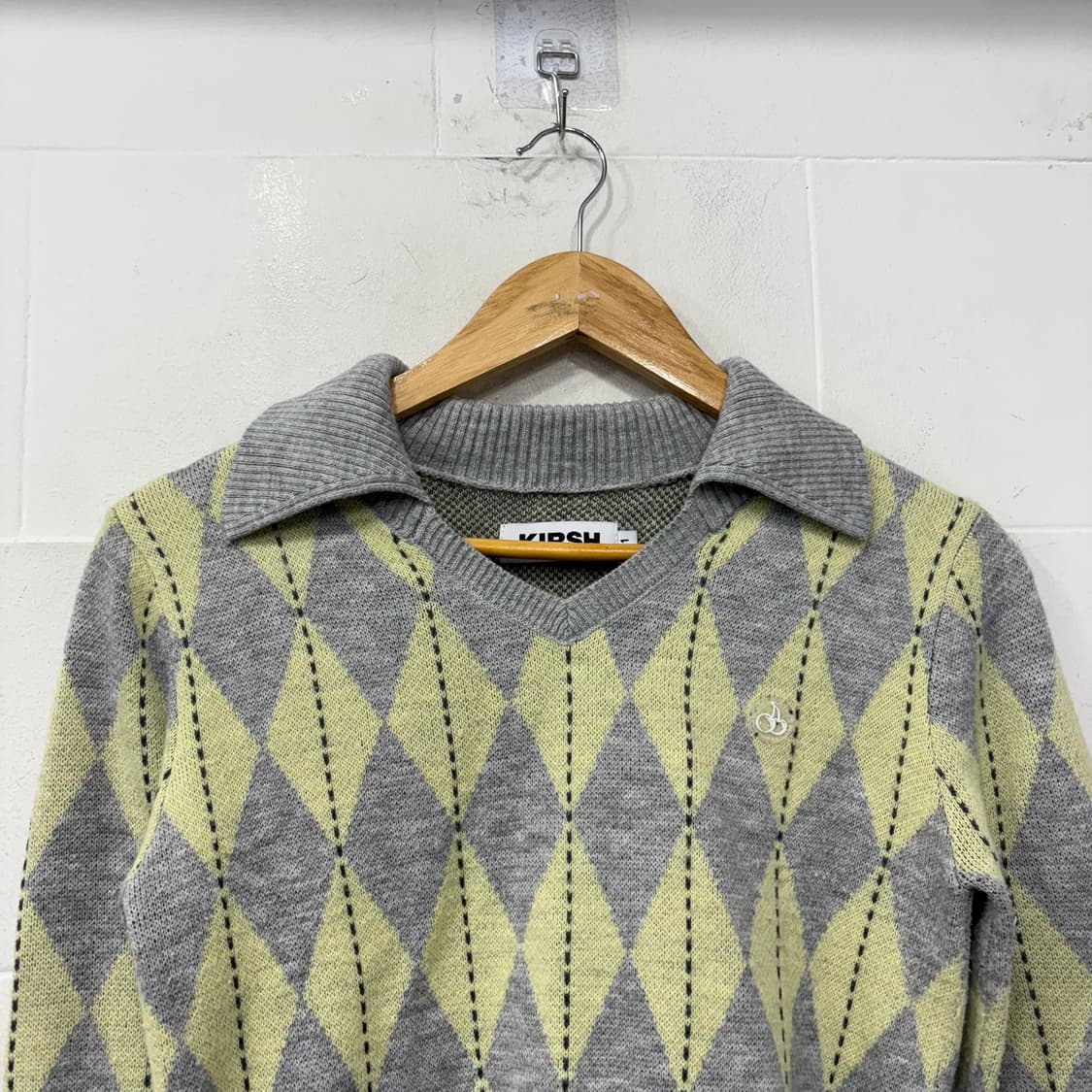 키르시 아가일 니트 상품이미지2