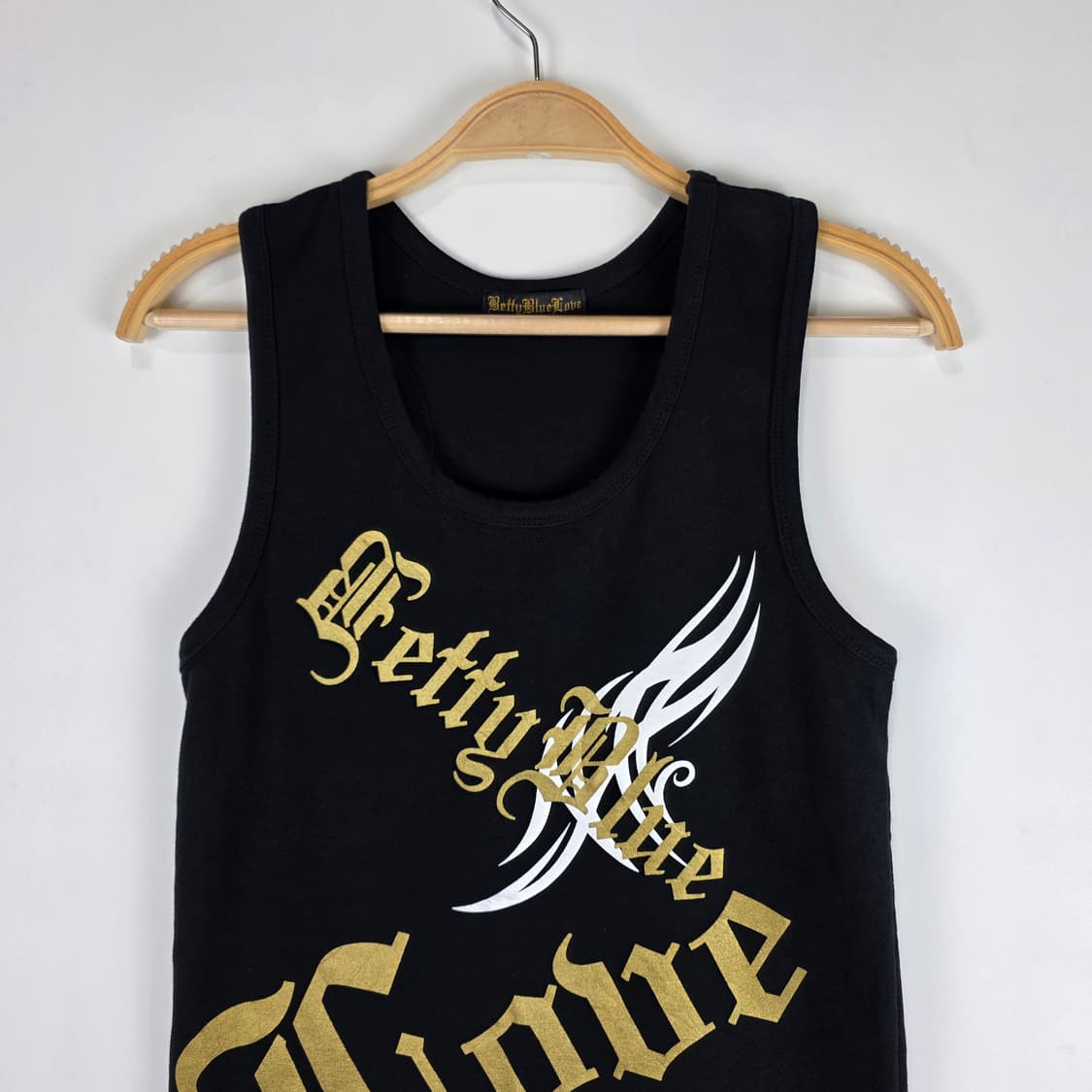 Betty Blue Love 레터링 슬리브리스 상품이미지2