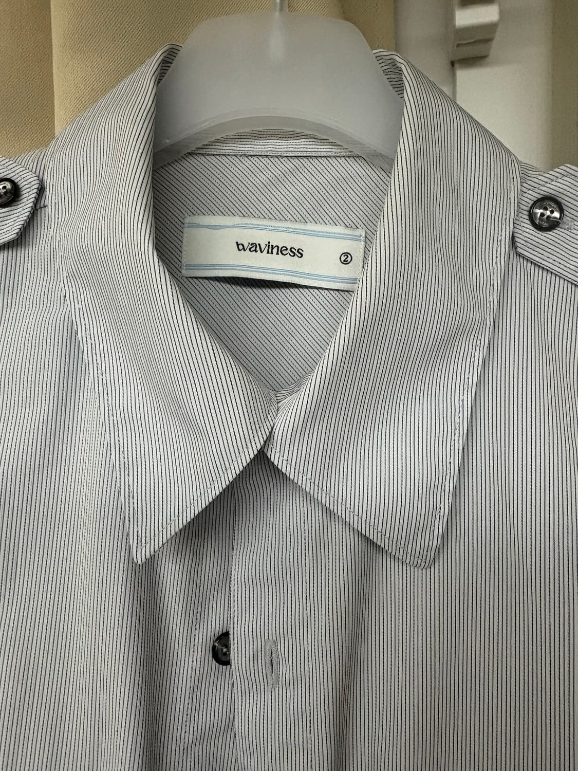 [사이즈:2(라지)] 웨이비니스 오리가미 반팔셔츠 상품이미지4