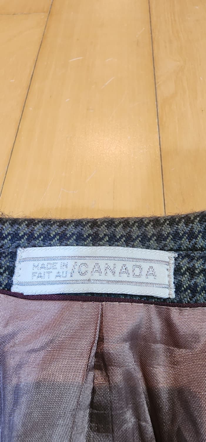 (빅사이즈)그레이 체크 모직자켓 3XL 상품이미지6