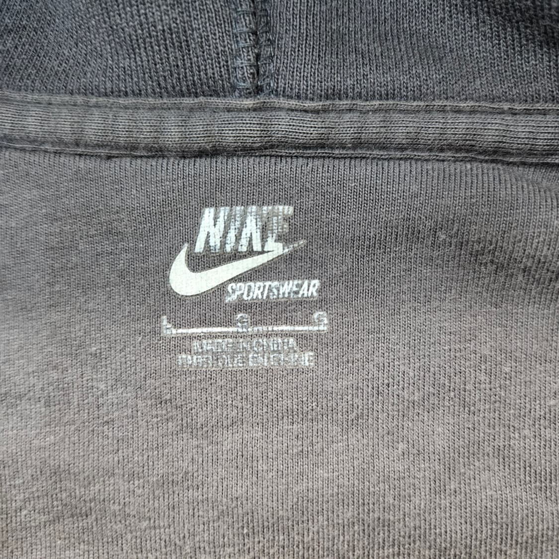 90 나이키 여성 그레이 후드집업 0319Y 상품이미지5