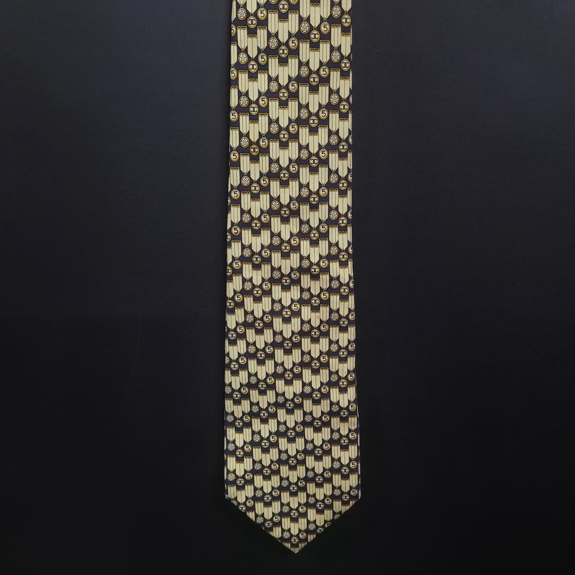 CHANEL 샤넬 아카이브 시그니처 로고 실크 넥타이 상품이미지2