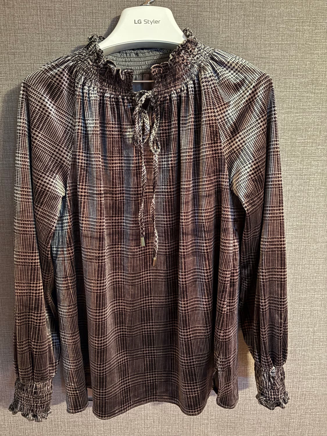 Raffauf 체크 블라우스 55사이즈 상품이미지1