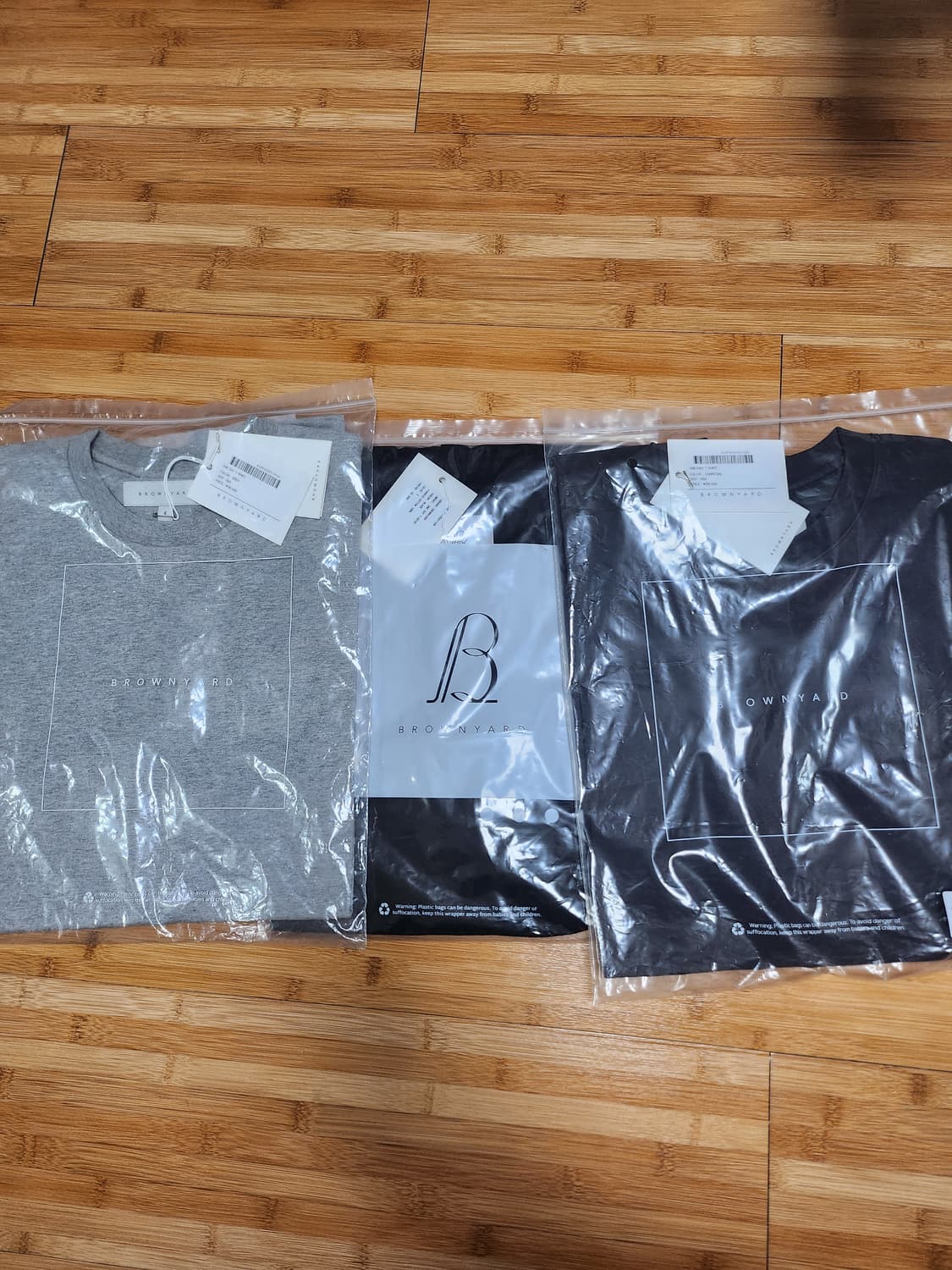 [4] 브라운야드 원데이 티셔츠 그레이, 차콜, 블랙 상품이미지1