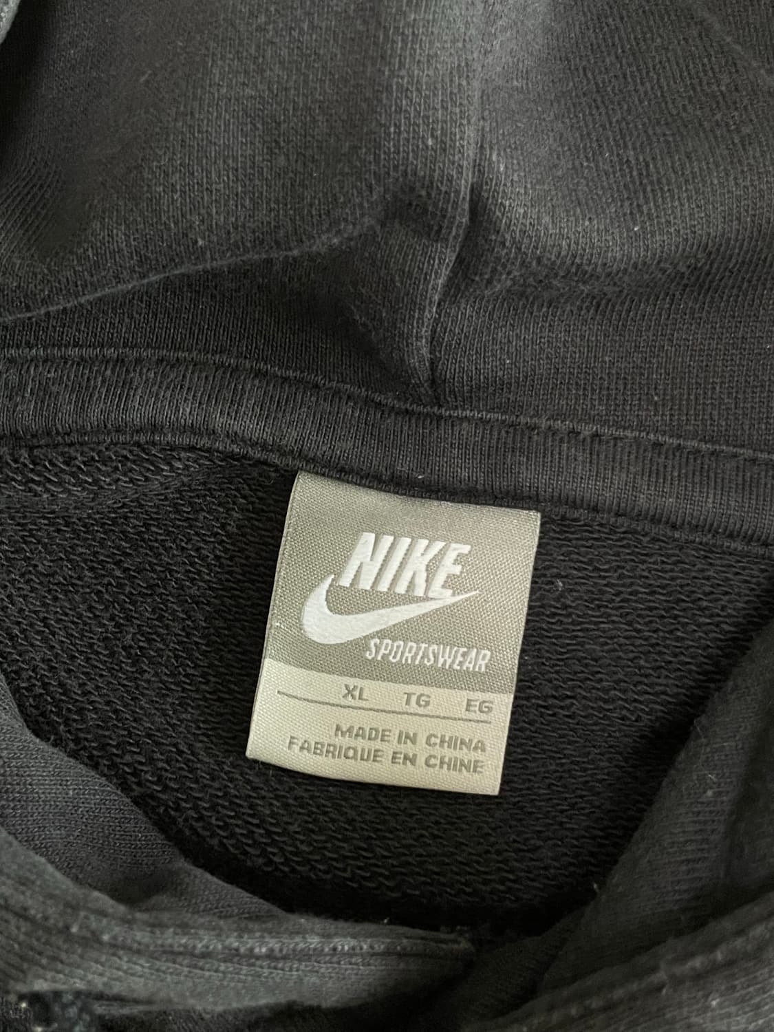 나이키 반달스 스컬로고 블랙 후드티 상품이미지6