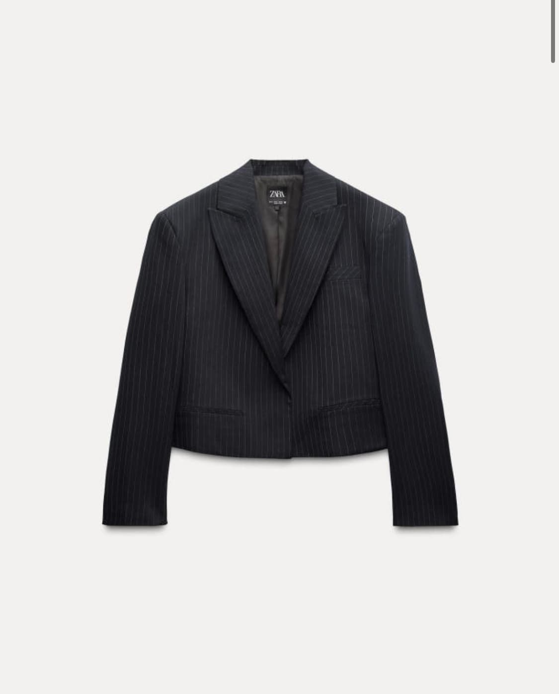 ZARA 자라 핀스트라이프 크롭 블레이저 1255/853 1255853 상품이미지1