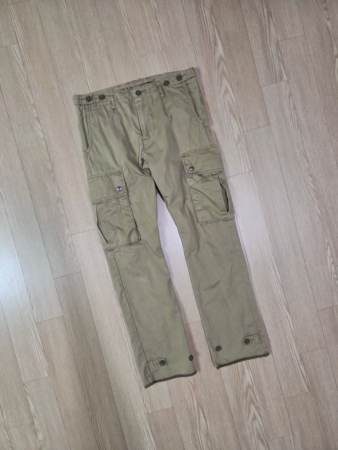 백넘버 카멜 사이드어드저스트 카고 팬츠 상품이미지3