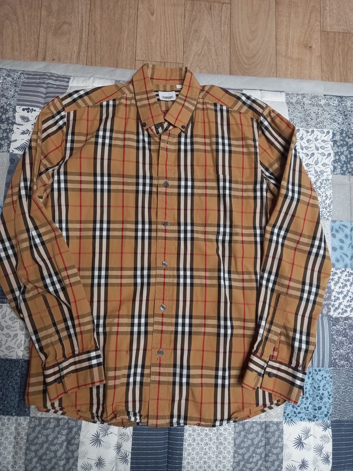 버버리 시그니처 체크 긴팔셔츠  xxl(실용105) 상품이미지1