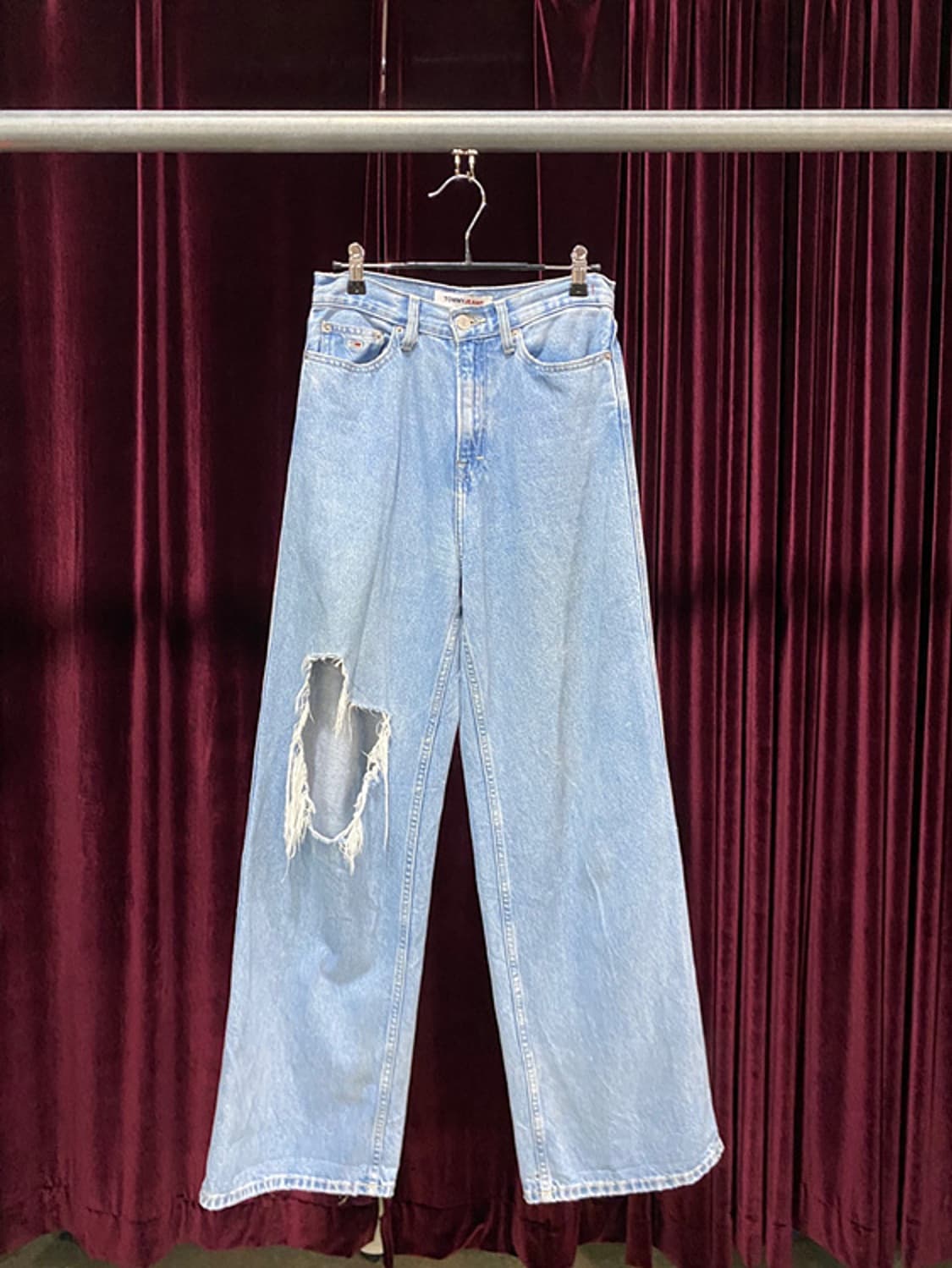 TOMMY JEANS damage denim wide pants 상품이미지1