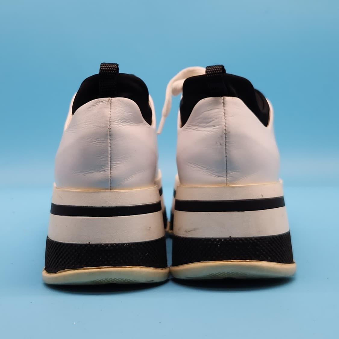 oo PRA 가죽 플랫폼 스니커즈 230 굽6 상품이미지4