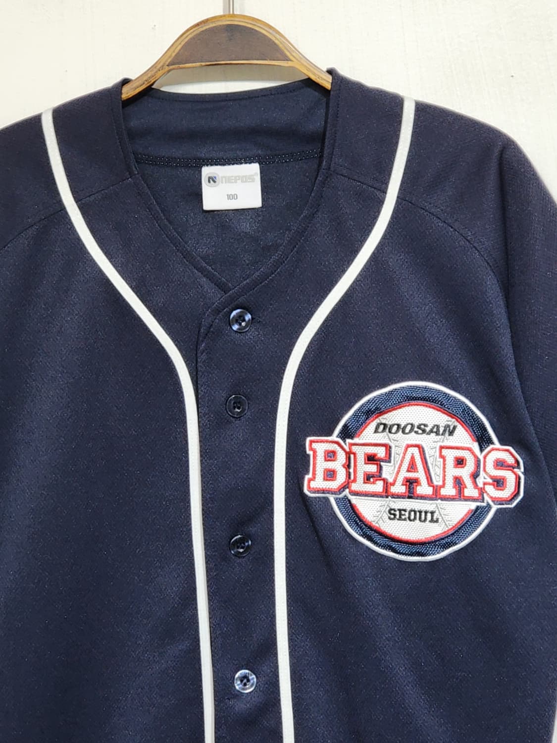 (95) 두산베어스 야구져지 반팔 박건우 마킹 프로야구 유니폼  상품이미지2