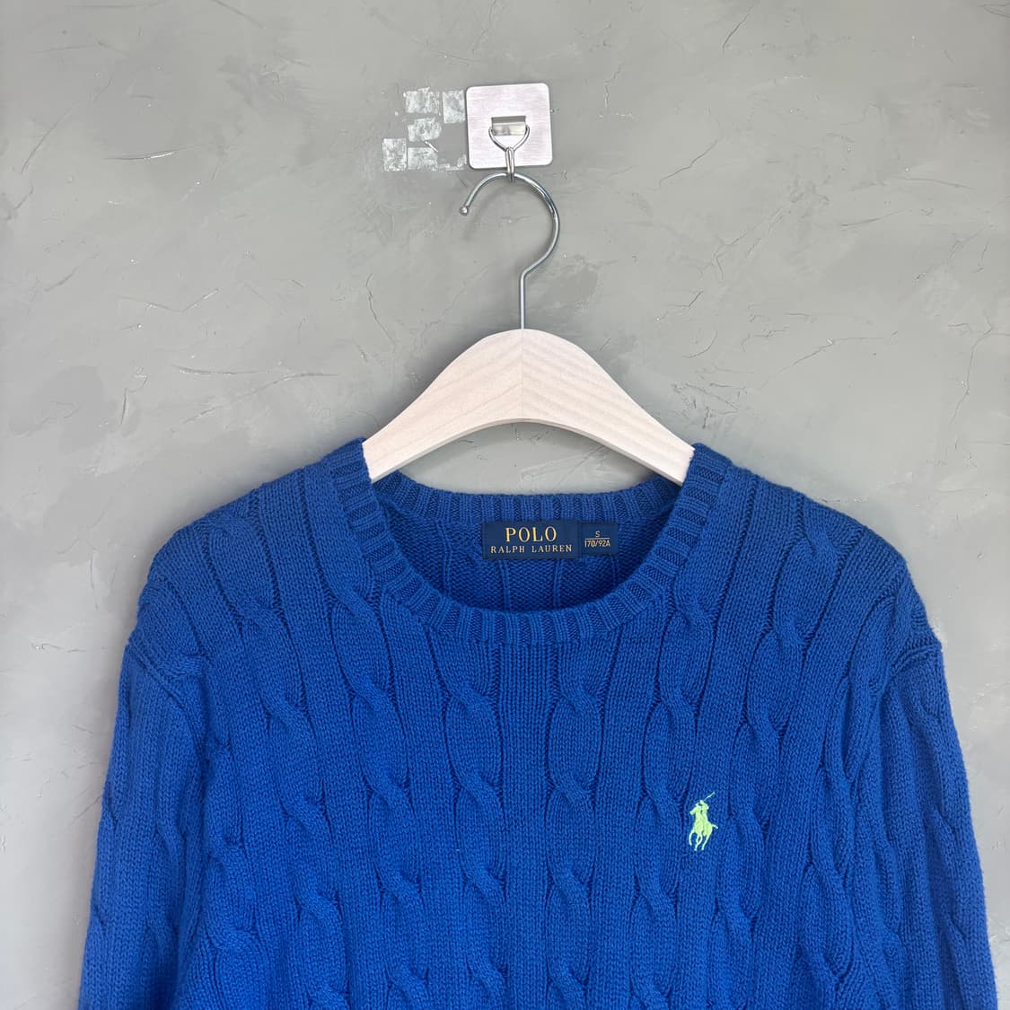 폴로 랄프로렌 꽈배기 니트 블루 상품이미지2