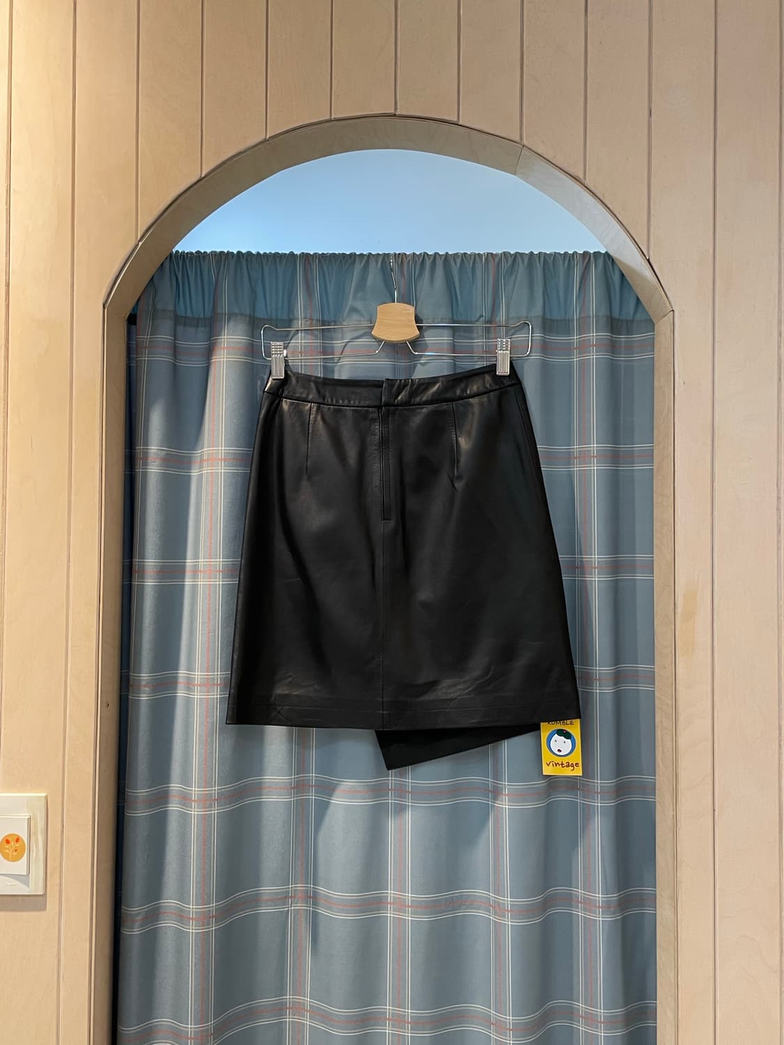 일본빈티지 양가죽 언발스커트 상품이미지4