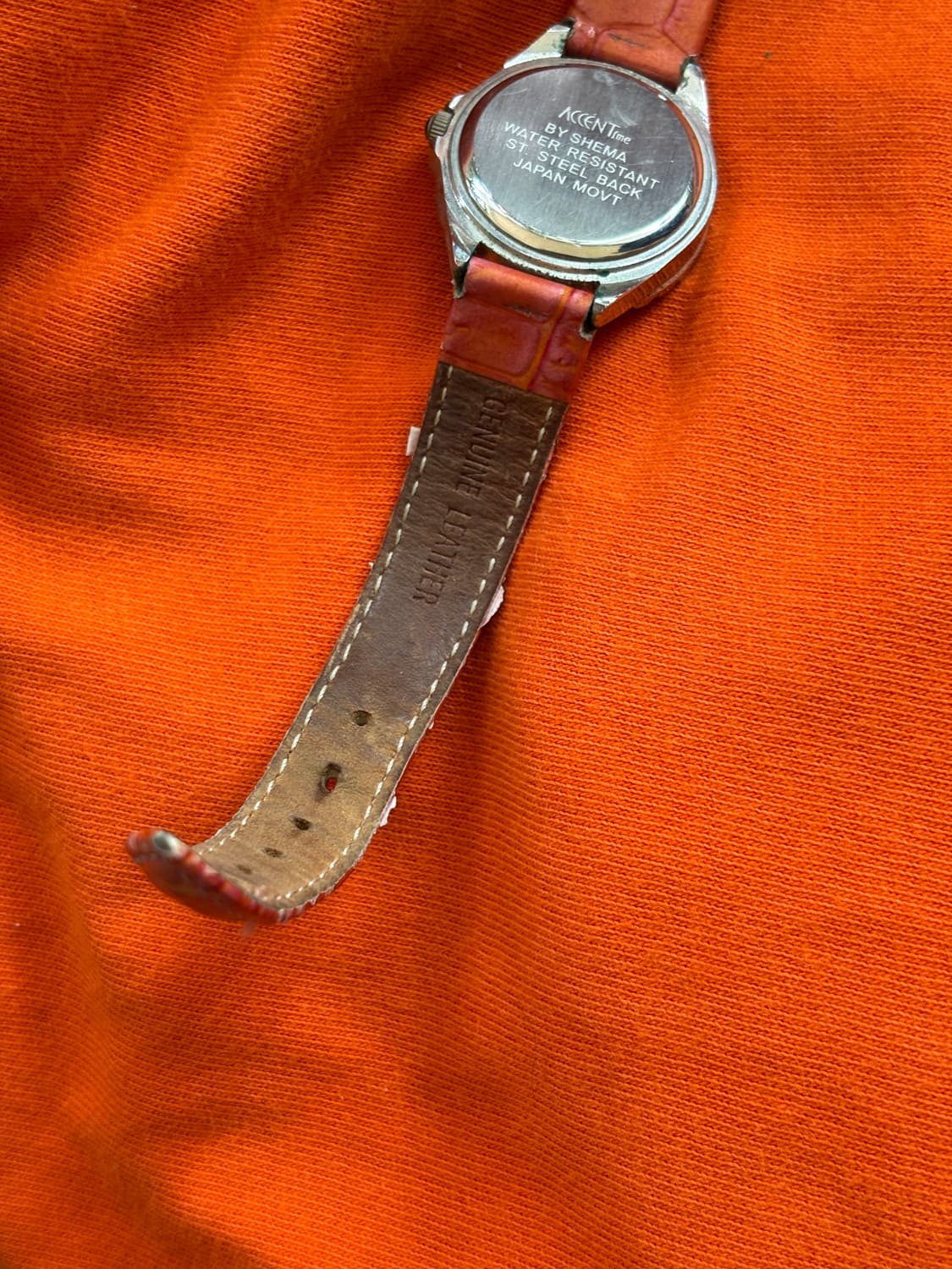 vintage accentime leather watch  상품이미지5