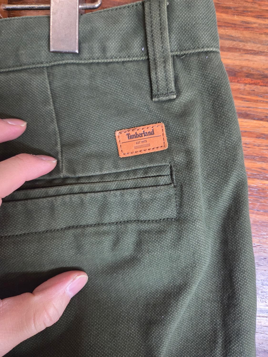 팀버랜드 슬림 테이퍼드 밀리터리 코튼 조거팬츠 34 상품이미지3