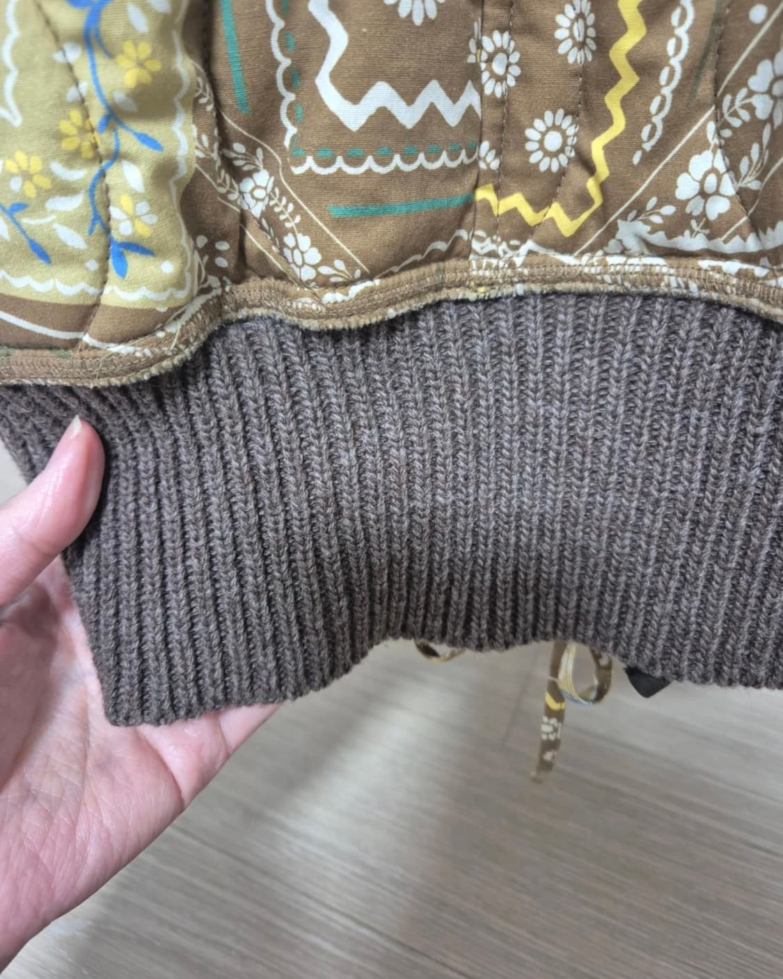 Beaker 비이커 오리지널 리버시블 패턴 퀼팅 패딩 점퍼  상품이미지6