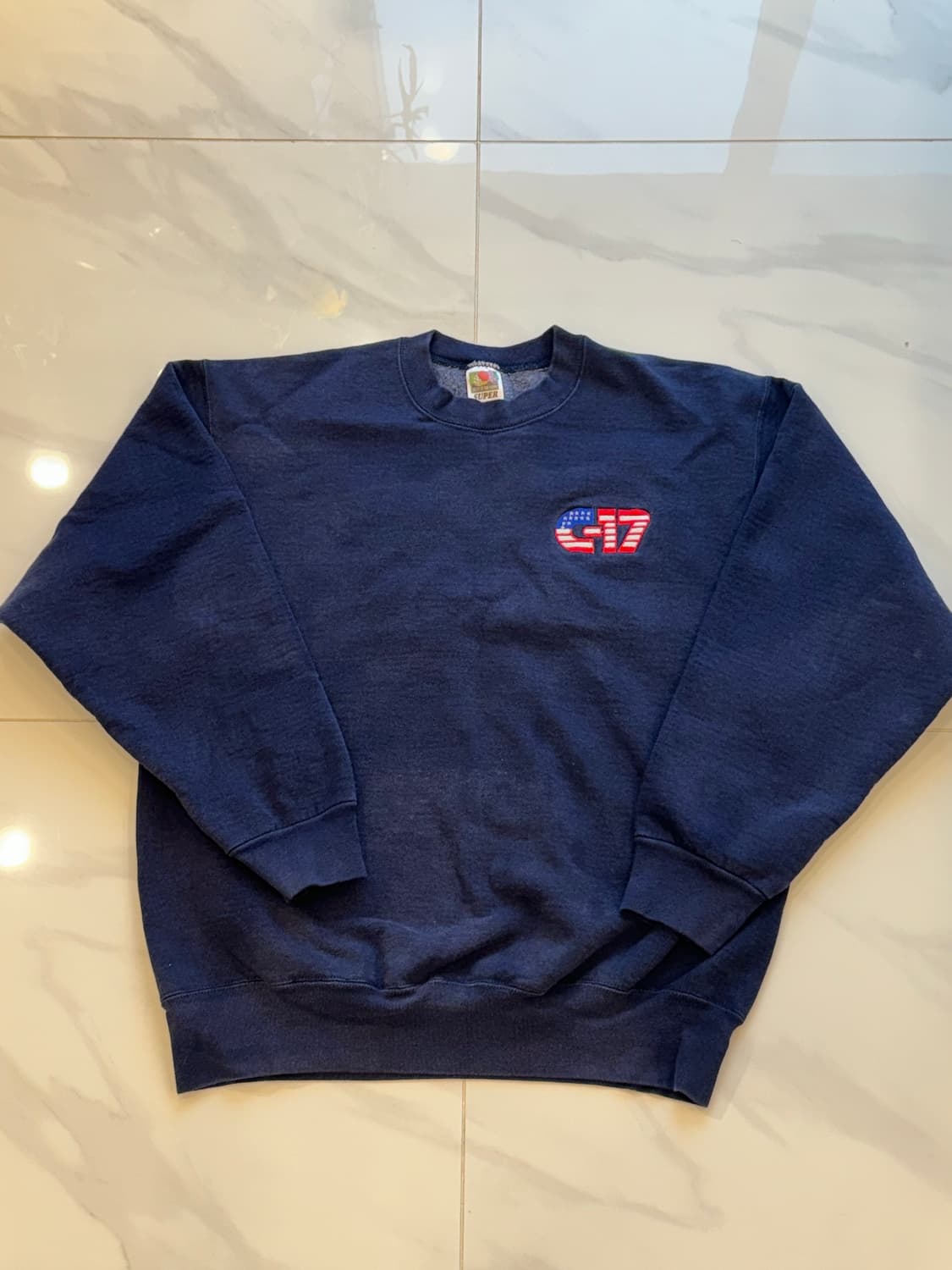 90s빈티지 프룻오브더룸 'G-17' 자수 맨투맨  상품이미지1