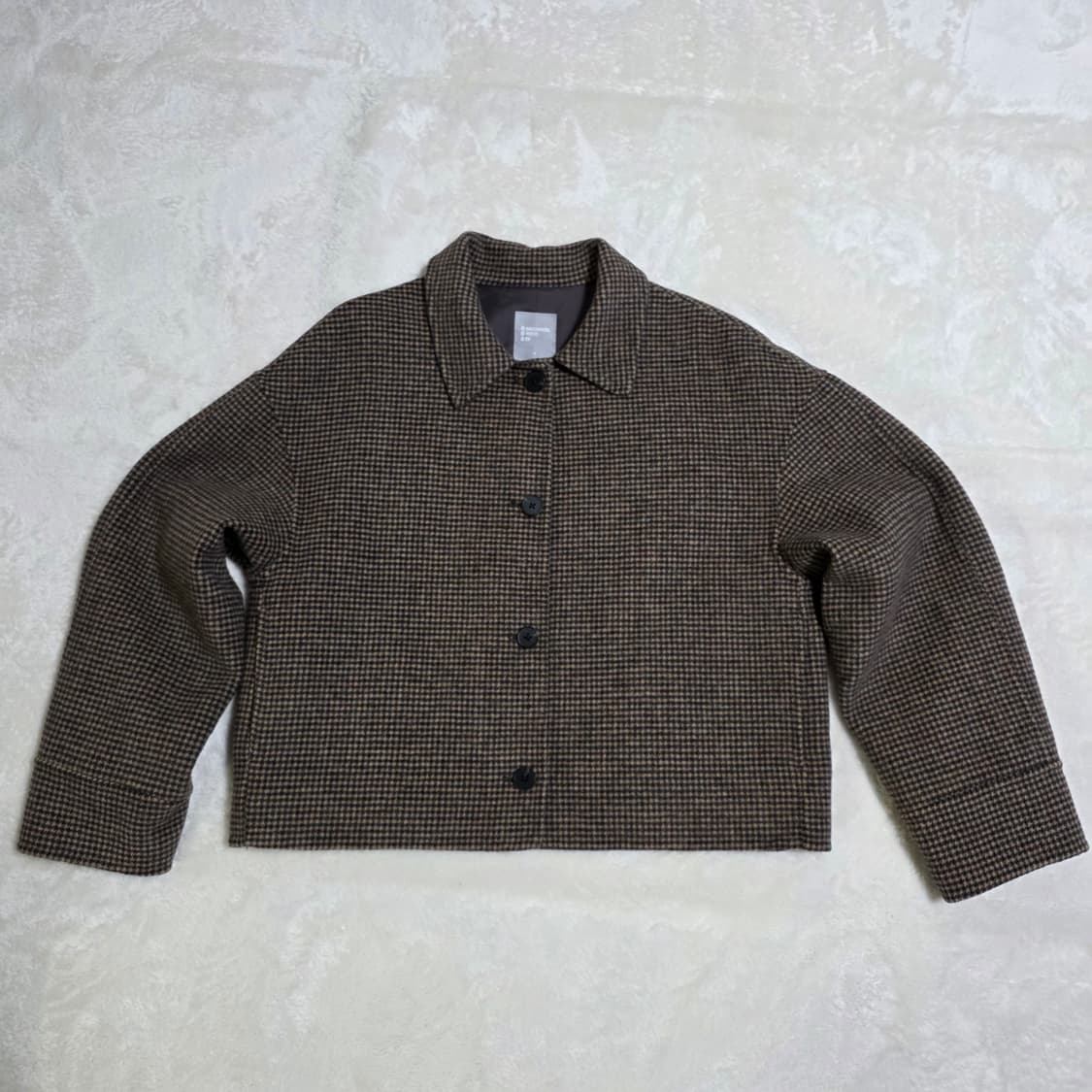 (S)여성 에잇세컨즈 핸드메이드 하운드투스 크롭 자켓 상품이미지1