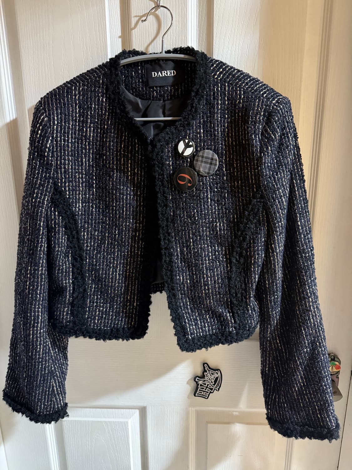 Dared 트위드 자켓 블랙 상품이미지3