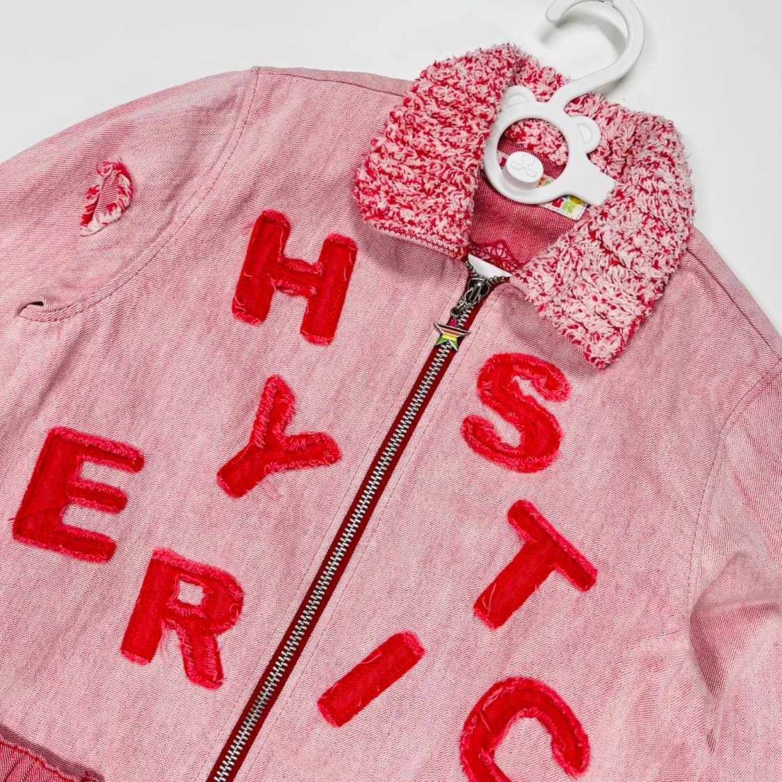 키140 히스테릭 글래머 핑크 집업 상품이미지2