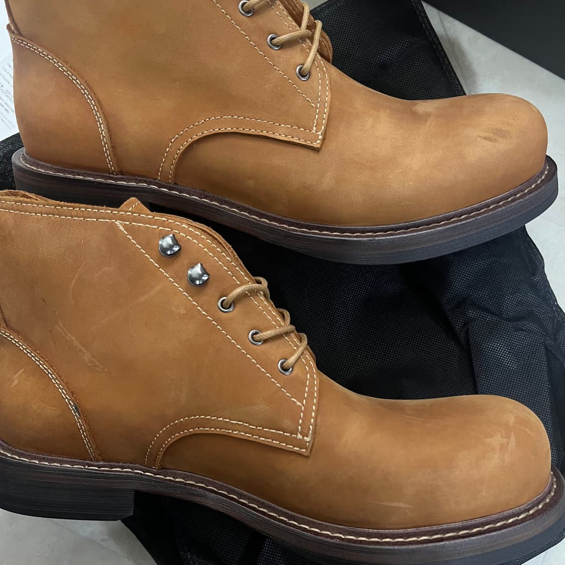 새상품(280) 로맨틱무브 레일로드 워커 오일 빈티지 탄 상품이미지4