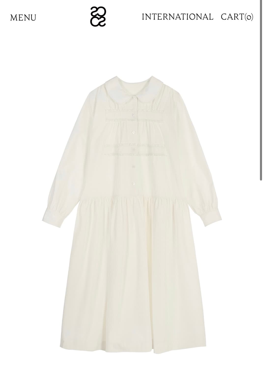COSMOSS ROUND COLLAR SHIRT DRESS 상품이미지1