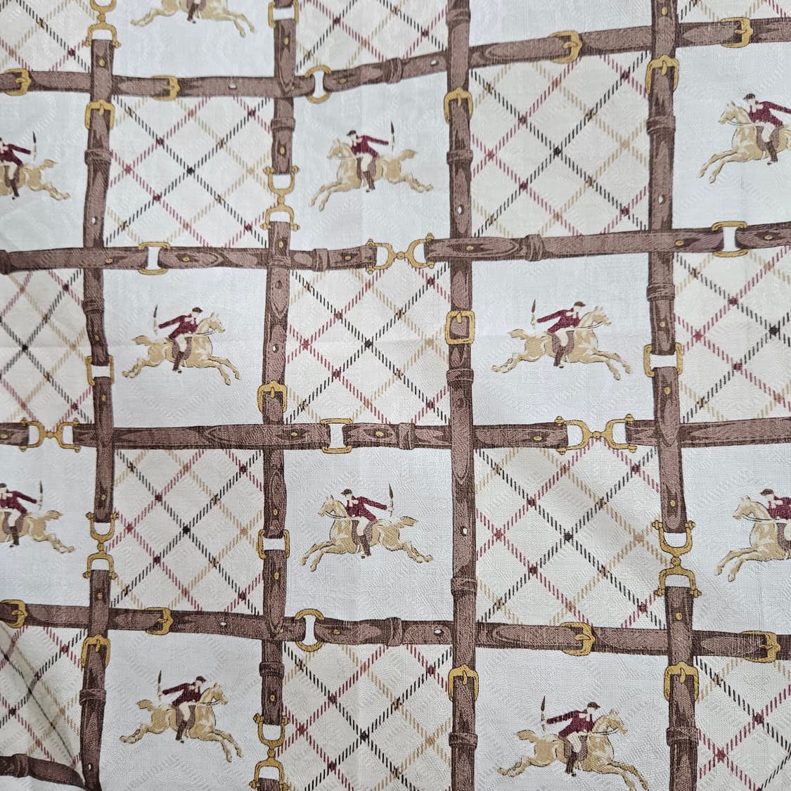 닥스(DAKS) 런던 승마 체크 손수건 새상품 상품이미지3