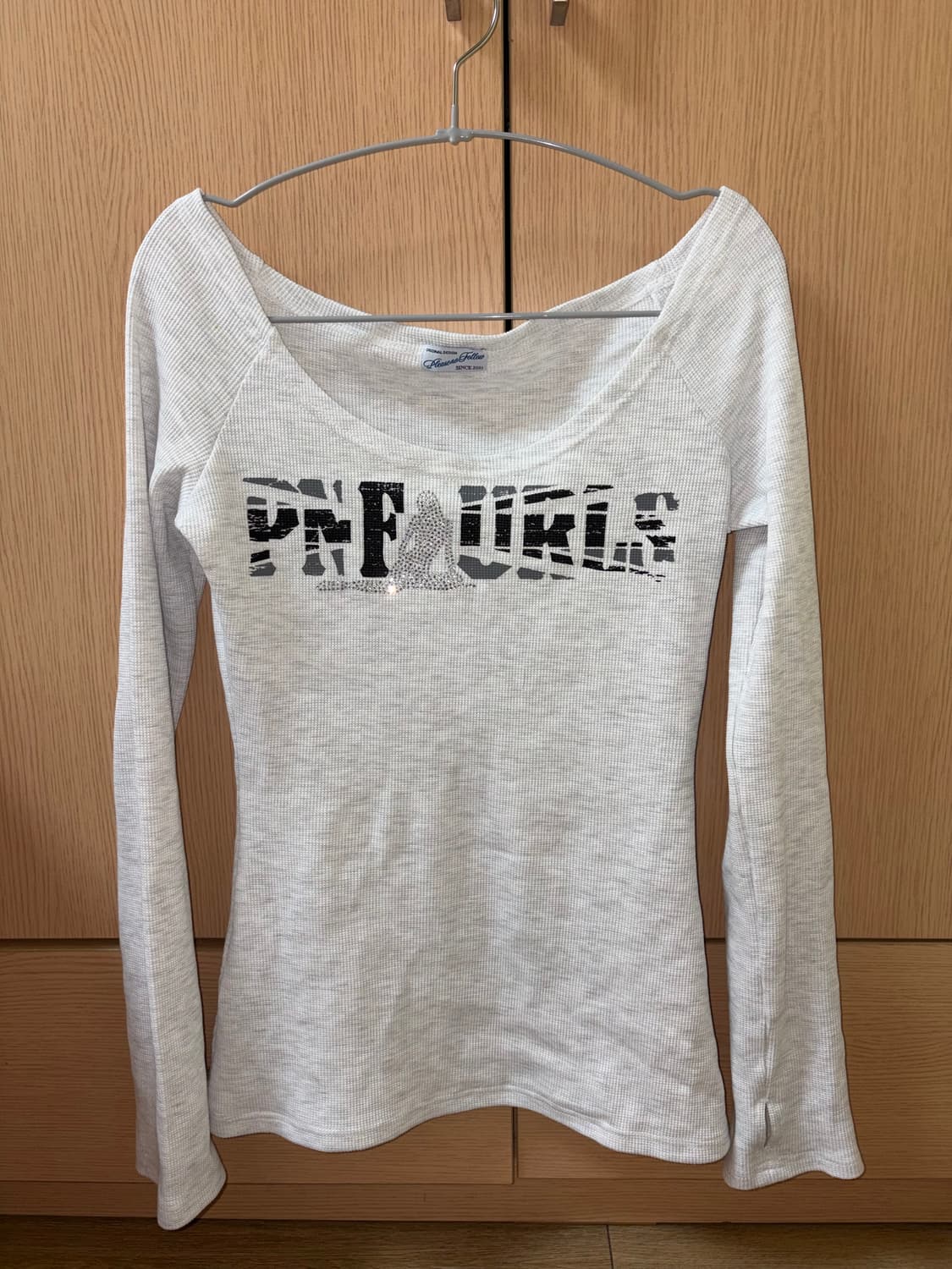 플리즈노팔로우 줄스 롱슬리브탑 화이트멜란지 상품이미지4