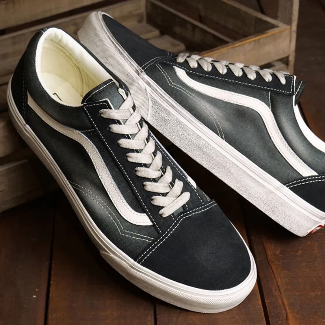 반스 올드스쿨 웨이브 워시드 빈티지 워싱 블랙 280 상품이미지10