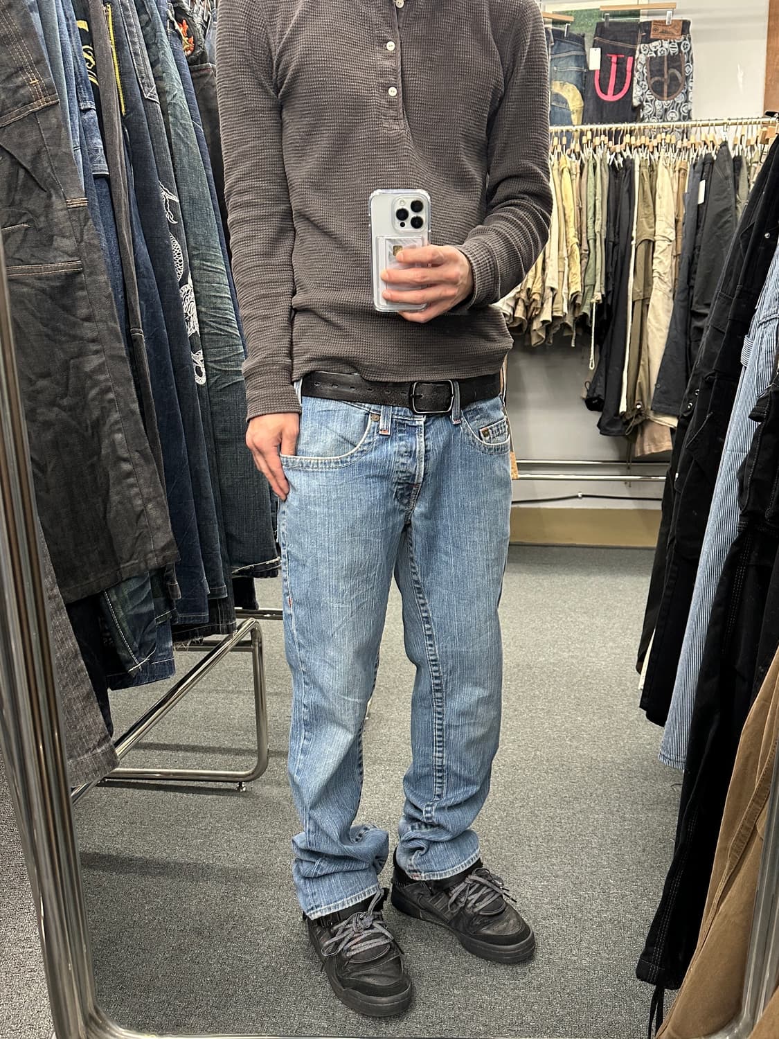 33) 트루 릴리전 LOGAN y2k 데님팬츠 상품이미지2