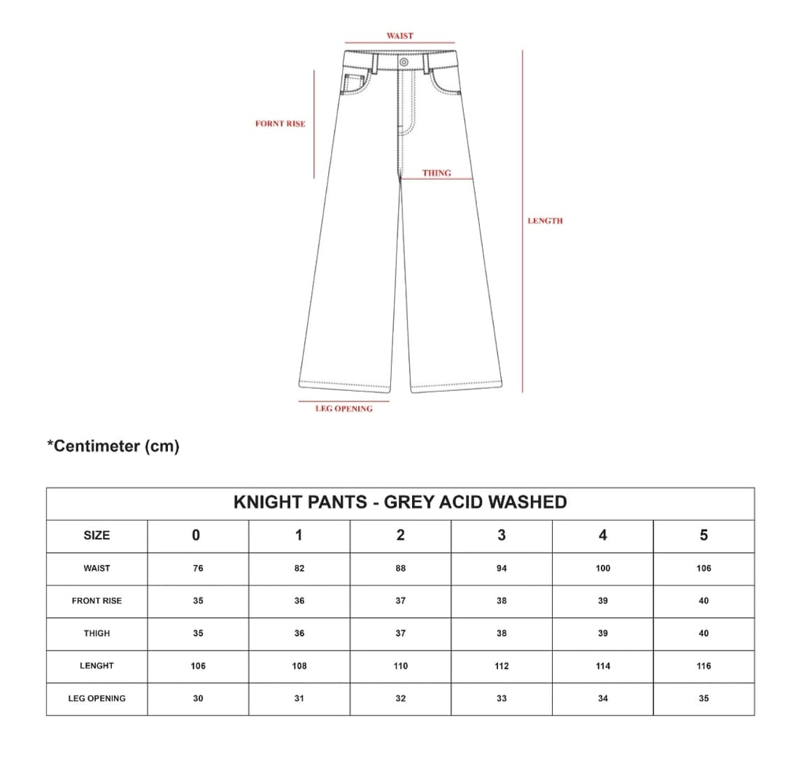 UNIZ WORLD Knight pants Grey washed 상품이미지9