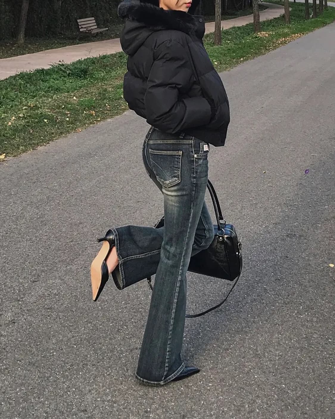 y2k로우라이즈 부츠컷청바지 상품이미지3